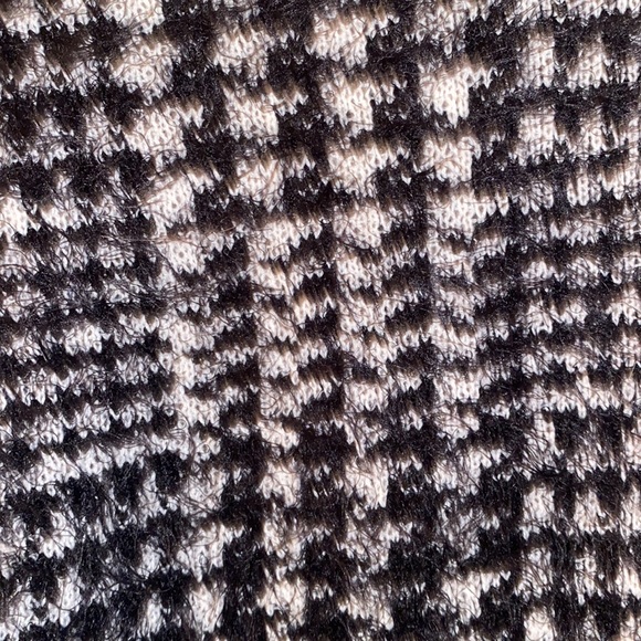 Size M fuzzy plaid sweater. - Picture 3 of 3